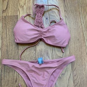 AERIE mauve bikini set